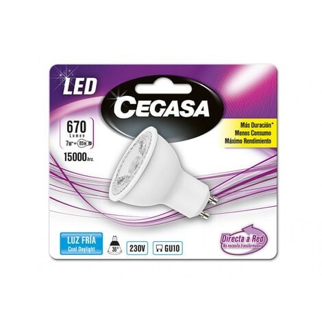 CEGASA - POESSA LAMPARA LED GU10 CEGASA 7W 725LM 324888 5000K