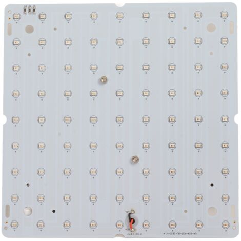 Lámpara LED hortícola [espectro completo] para suculentas y crecimiento vegetativo (81/169 LED, aluminio, 390 nm-730 nm)