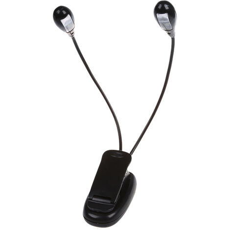 Lámpara LED inalámbrica (1 pieza) - Luz de lectura con abrazadera para libros, partituras, atril, escritorio, mesita de noche, etc.