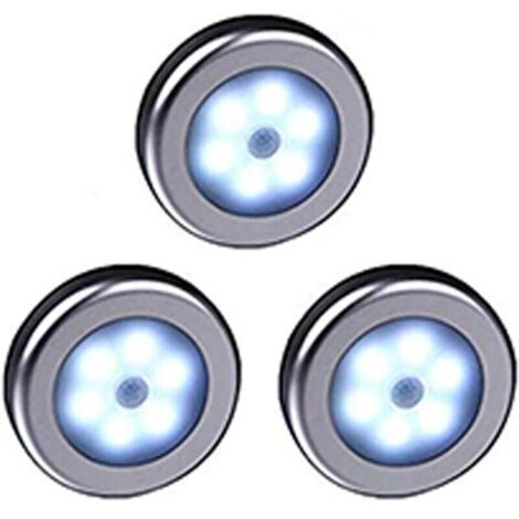 Lámpara LED inalámbrica 3 en 1 con sensor de movimiento, ideal para armarios, escaleras y cocinas – Paquete de 3