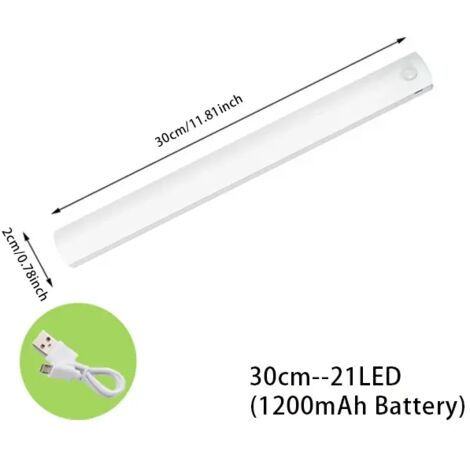 Lámpara LED inalámbrica con sensor de movimiento, luz decorativa de interior, ideal para dormitorios, armarios, escaleras o pasillos.