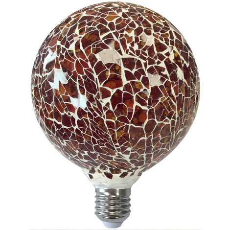 Lámpara Led modelo Tiffany con cristal 4W naranja G125 (F-Bright 2601966-NA)