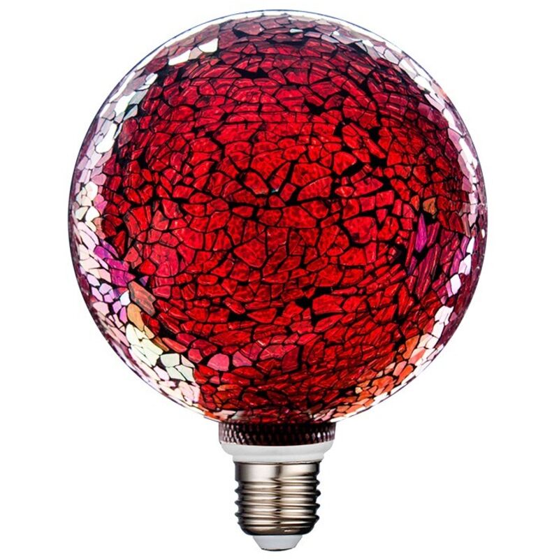

Lámpara Led modelo Tiffany con cristal 4W roja G125 (F-Bright 2601280-R)