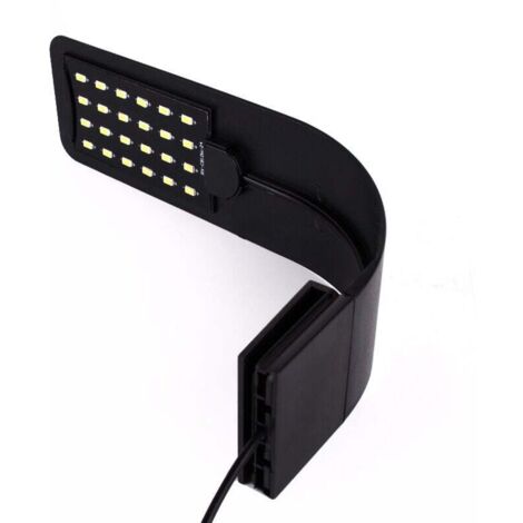 Lámpara LED para acuario KZQ, blanca y azul, con clip nano, para peces y plantas, 23-50 cm