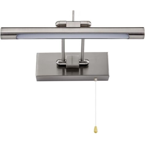 Lámpara LED para espejo de baño con interruptor - Aplique de pared ajustable IP44 para espejo de maquillaje, 4000 K, 35 cm/6 W