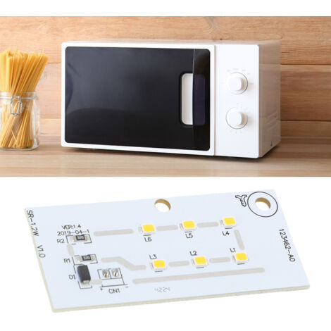 Lámpara LED para microondas 5304517872 – Compatible con 123462-A0, 4920115 – Fácil instalación