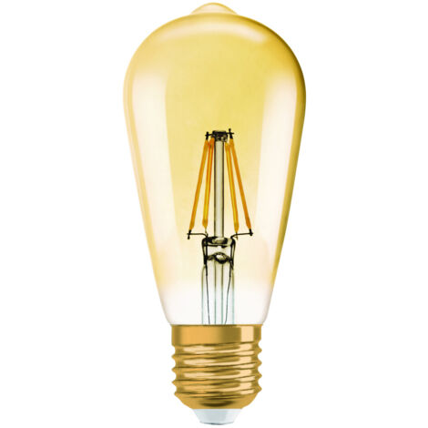 Lámpara Led pera filamento edición Vintage 1906 Osram E27 4W 2400°K 410Lm. (Osram 962095)