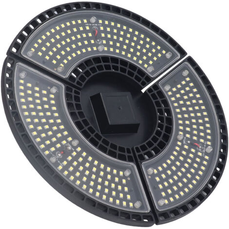 Lámpara LED plegable para garaje, 60 W, resistente al agua, con 288 LED, casquillos E26/E27 para 100-277 V.