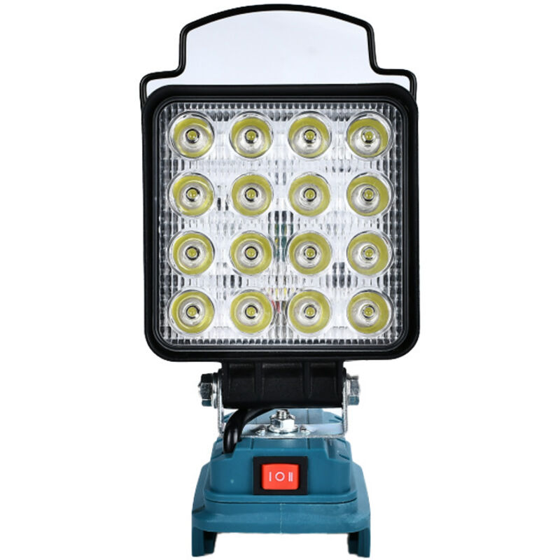 Lámpara LED recargable para batería Makita de 18 V aplicable, luz de trabajo portátil de 48 W, reflector LED recargable con carga tipo C y USB (sin