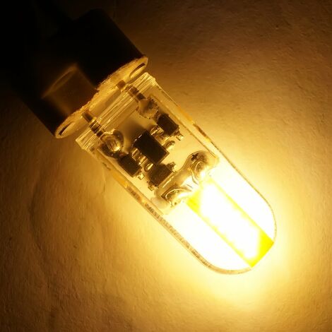 main image of "Lampara LED regulable GY6.35, Bombilla LED COB de silicona DC 12V, 3W Reemplazo de iluminacion halogena"