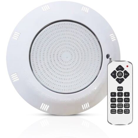 Lámpara LED RGB+4000K para piscinas, 35W, Superficie, RGB + Blanco neutro, regulable
