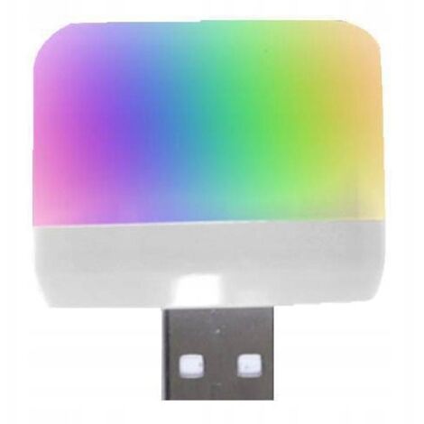 Lámpara LED RGB arcoíris USB para teléfono Android MICRO