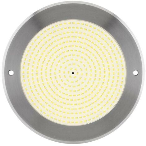 LEDBOX Lámpara LED SLIM 5mm Ø230mm para piscinas, 12V AC/DC, IP68, 35W, acero inox 316, Blanco neutro