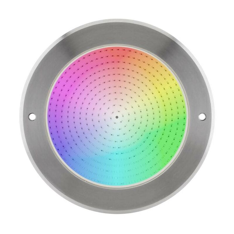 Lámpara Led Slim 5Mm Ø230Mm Para Piscinas, 12V Ac/Dc, Ip68, 35W, Rgb, Acero Inox 316, Rgb