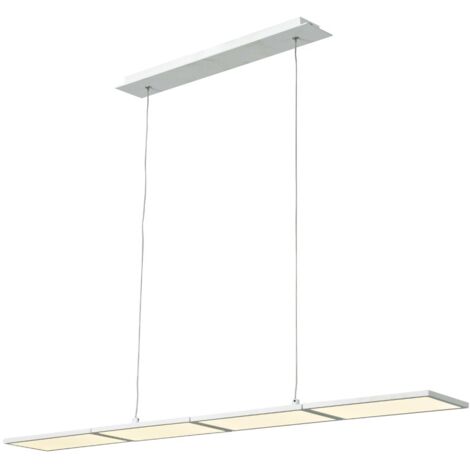 Lámpara LED SMD de techo colgante “New Or” (60W 3000K 3600lm) IP20 fabricada en aluminio y acrílico color blanco