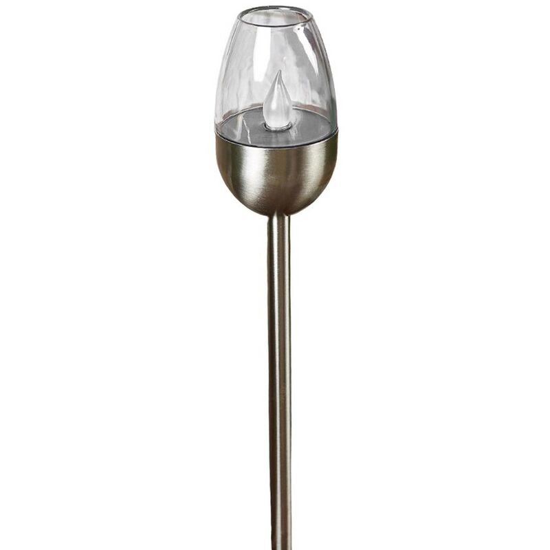 

Lámpara LED solar Lugin acero inoxidable, 3 uds.