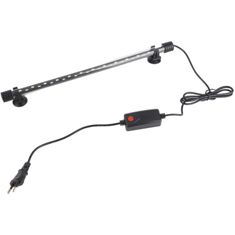 Lámpara LED subacuática para acuario de 38 cm y 8 W con ventosa.