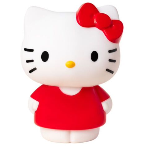 Lámpara LED Teknofun Hello Kitty 25cm Blanco y Rojo