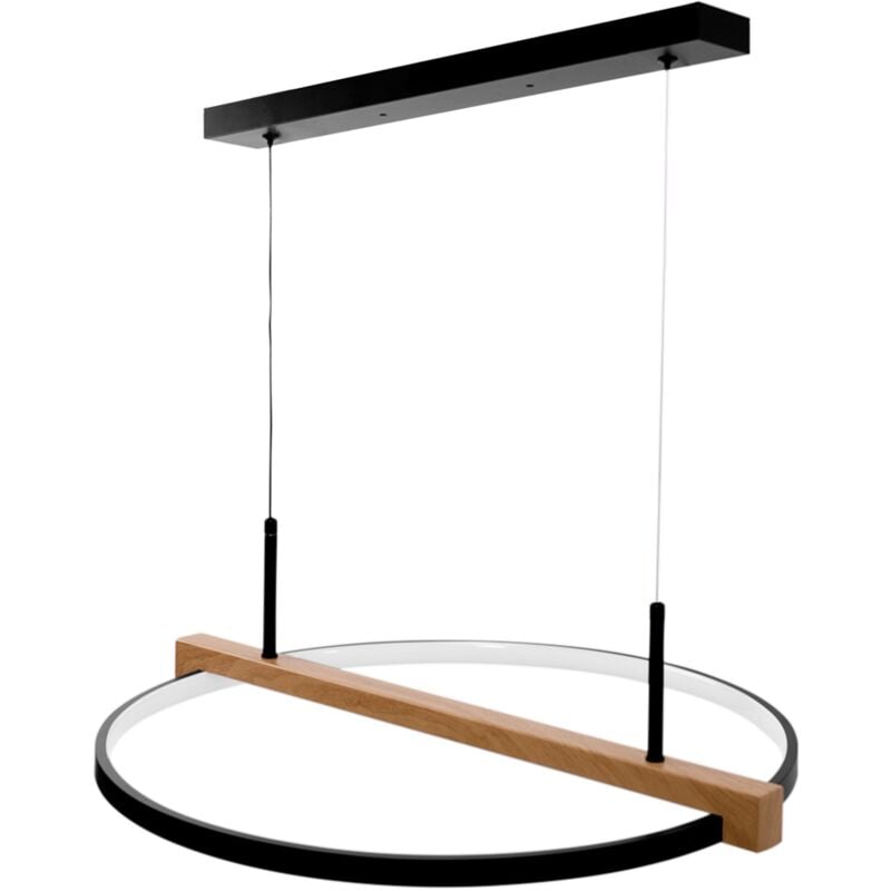 Toolight - lámpara led APP1530-CP sufitowa wisząca black