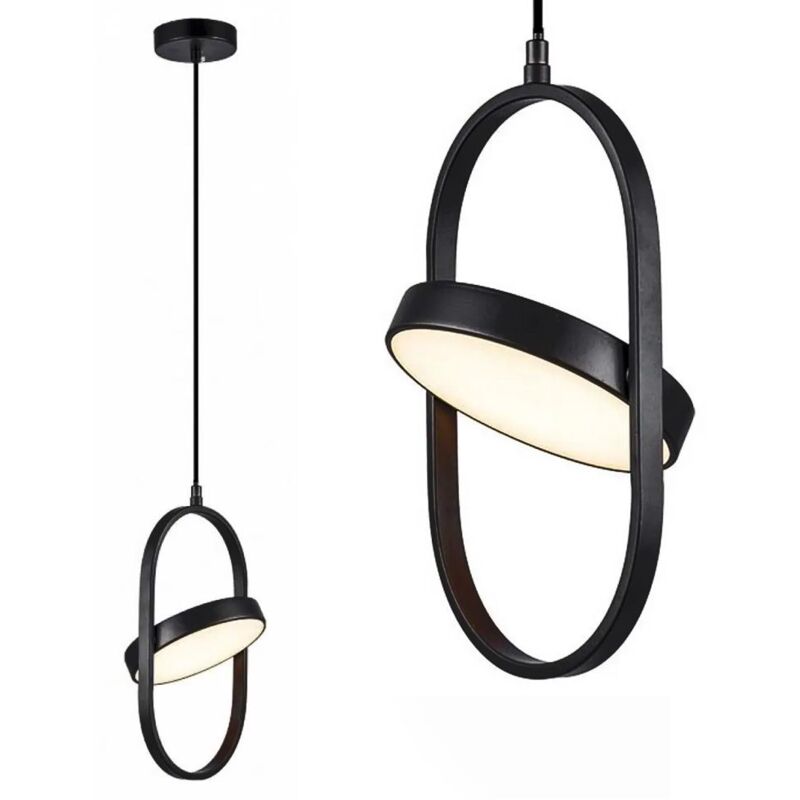 Toolight - lámpara led APP1554-CP sufitowa wisząca black