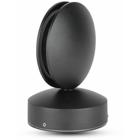 Lámpara LED V-TAC 7W 110LM/W Haz 360° Negro Blanco Cálido IP65