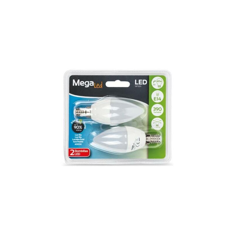

Lampara led vela (2uni) 5w e-14 4000k