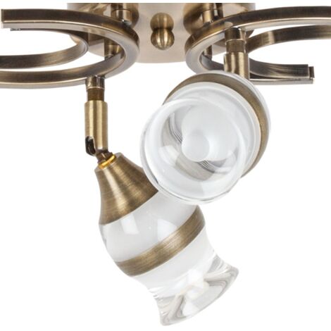 Lampara LED Zodiaco cuero regulable 4000K 20W 48x16
