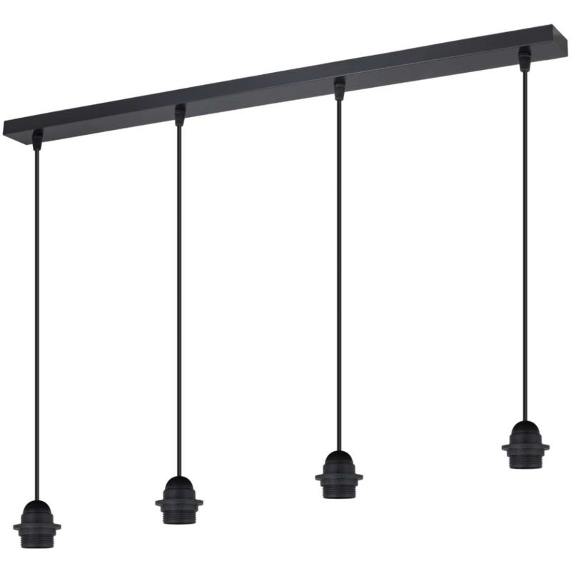 

Lampara lineal de 4 luces modelo Larrue acabado negro 9 cm (alto)80 cm(ancho)9 cm(fondo)