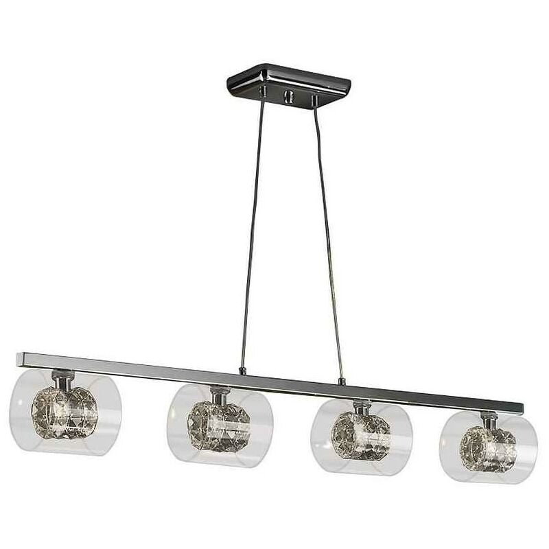 

Lámpara lineal FLASH Doble Tulipa de Schuller 4 L.