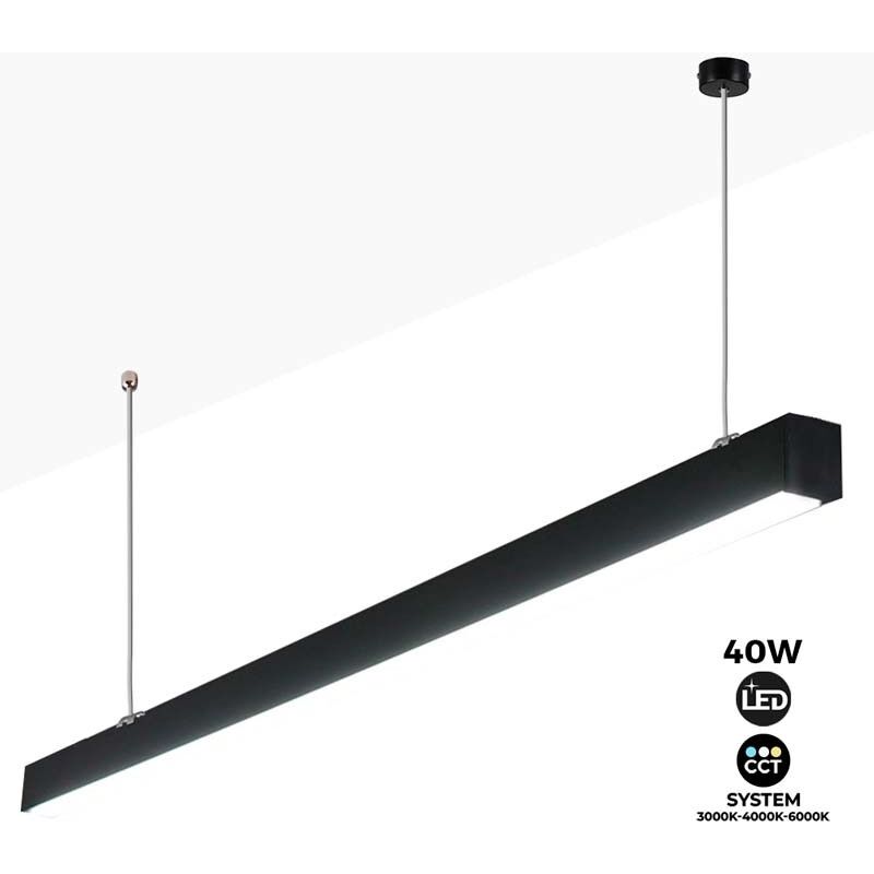 

Barcelona Led - Lámpara Lineal LED 40W 120cm CCT 3200lm | Negro