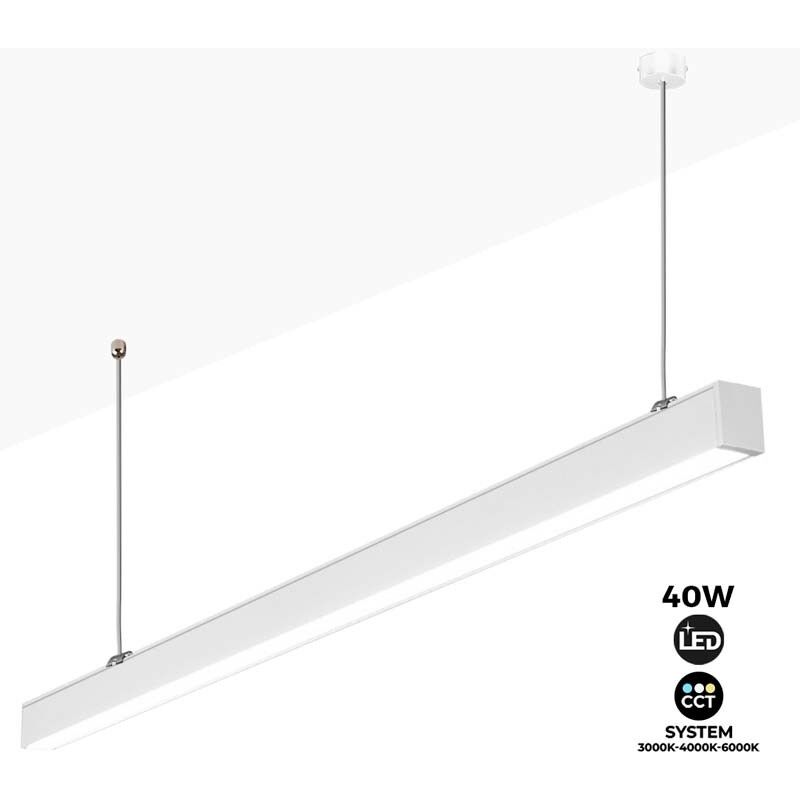 

Barcelona Led - Lámpara Lineal LED 40W 120cm CCT 3200lm | Blanco