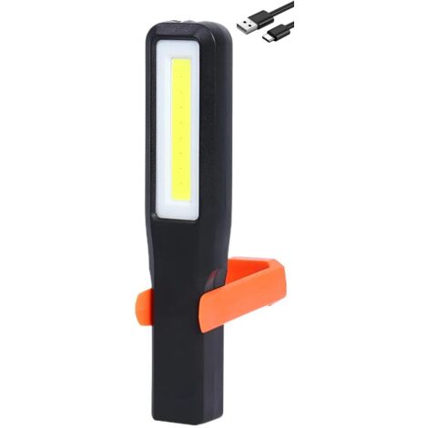 Lampara Linterna de Taller LED recargable USB 2 modos de luz 1200 mAh, 240 Lm