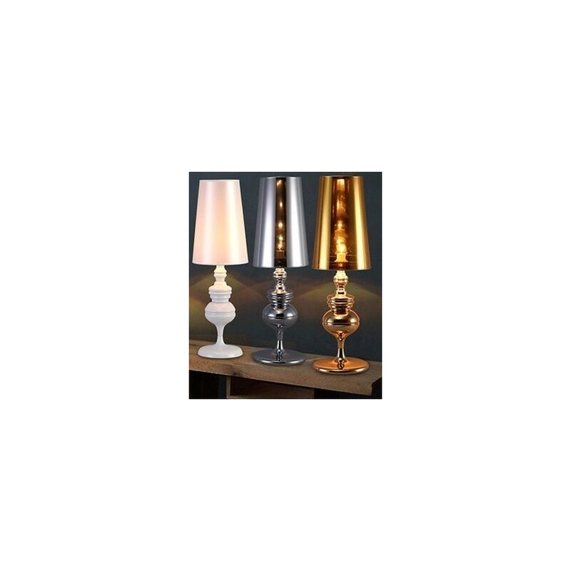 

Lámpara LOUVRE PETIT, sobremesa, blanca, pantalla blanca