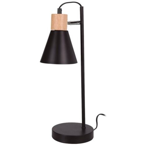 LAMPARA MESA 44X14CM NEGRO -
