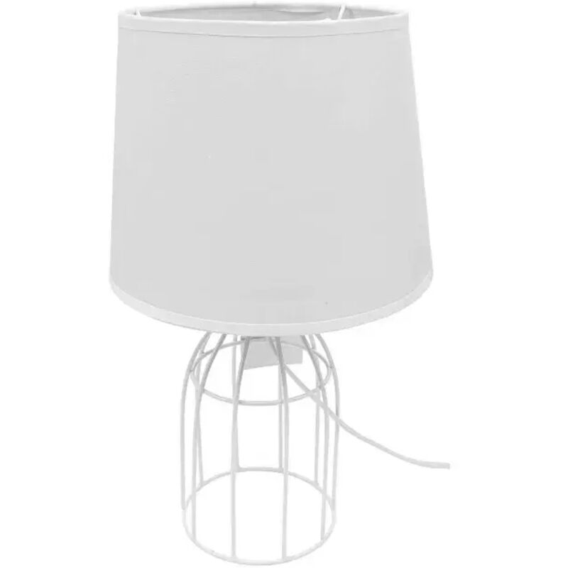 LAMPARA MESA DE FORJA 36 cm - BLANCO