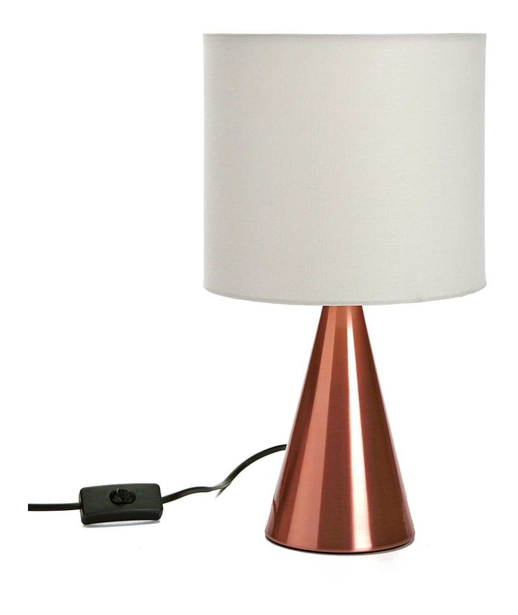 

Lampara Mesa Metal Cobre
