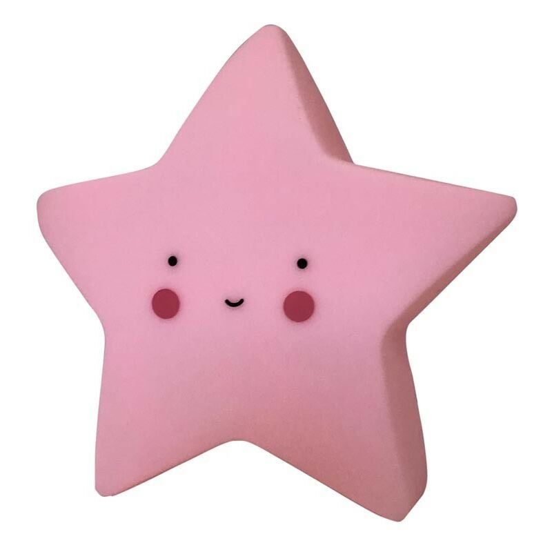 

Lampara Mini Estrella Color Rosa luz led quitamiedos habitacion Infantil Cuna Bebe Dormitorio 15x15x7