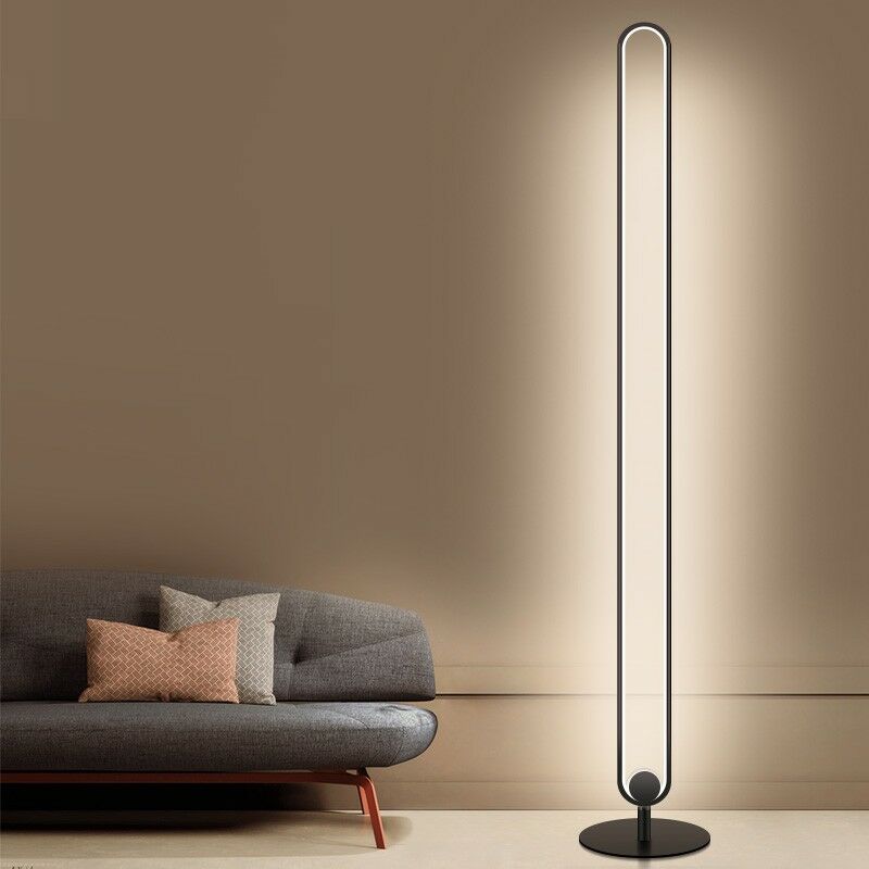 

Lámpara NIHAL, de pié, negra, led 60 w