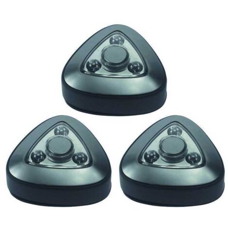 Lámpara para Armarios Vigor Clic Set de 3 Piezas Adhesiva LED 3