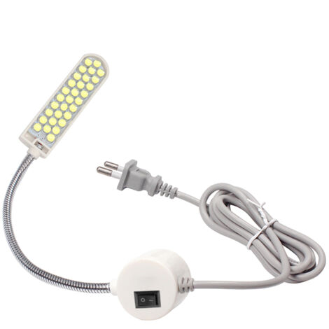 Lámpara para máquina de coser con 30 LED ultrabrillantes, multifuncional, flexible y de bajo consumo energético.