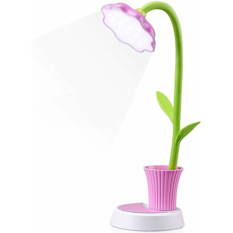 

Lámpara para niños LITZEE, lámpara de escritorio recargable creativa, lámpara de mesa con sensor táctil de protección ocular LED, lámpara de noche