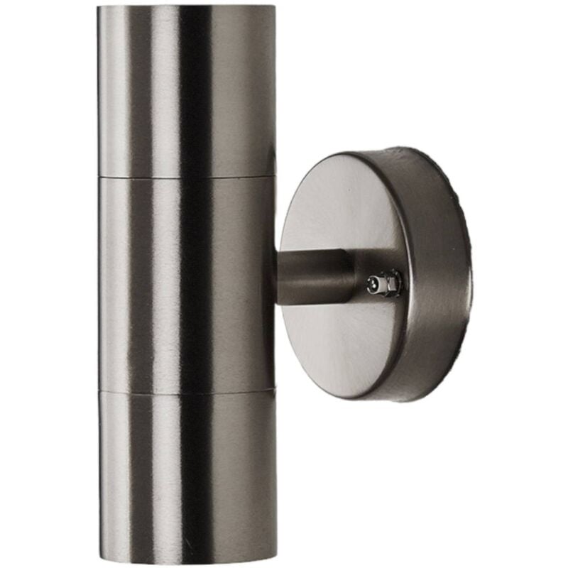 

Lindby - Lámpara pared ext acero inox 2 focos Hakan