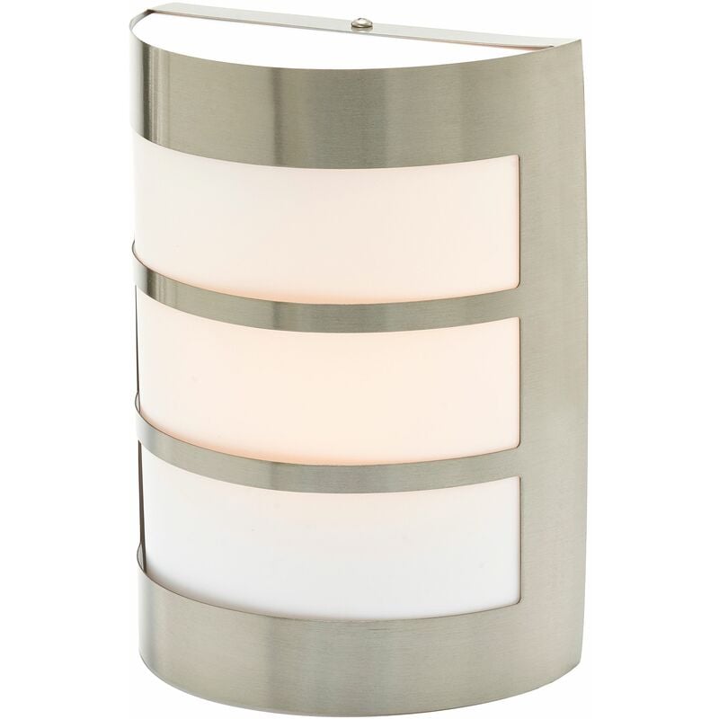 

Lindby - Lámpara pared ext acero inox Kristian con tiras
