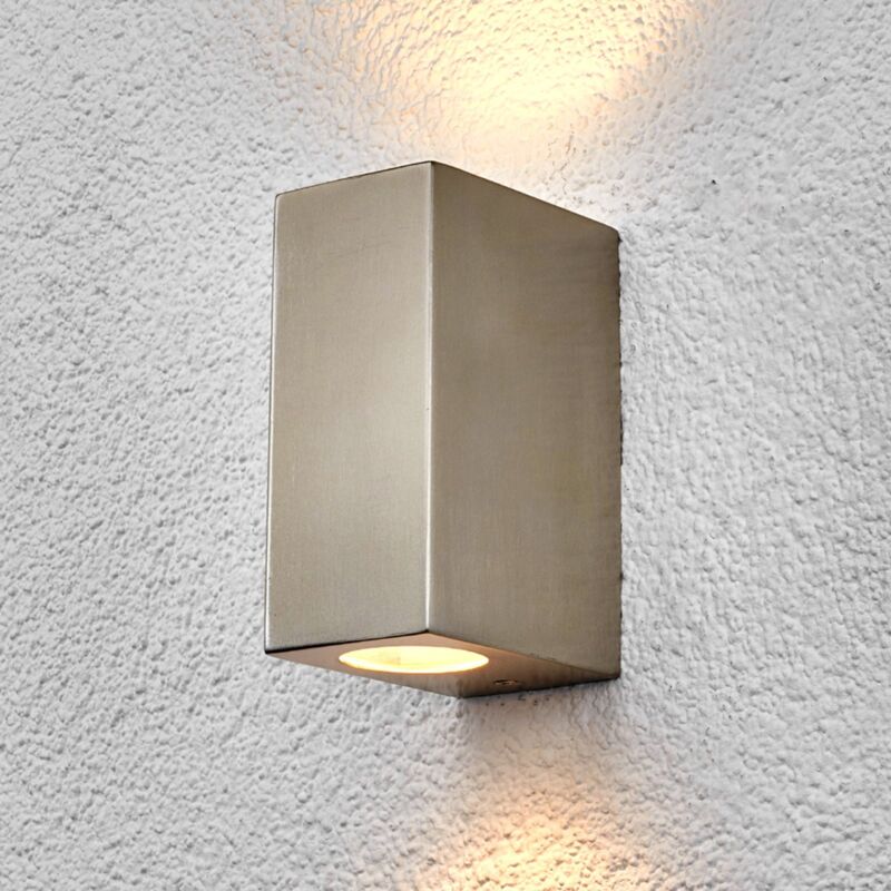 

Lindby Haven aplique acero inoxidable 2 luces 14cm
