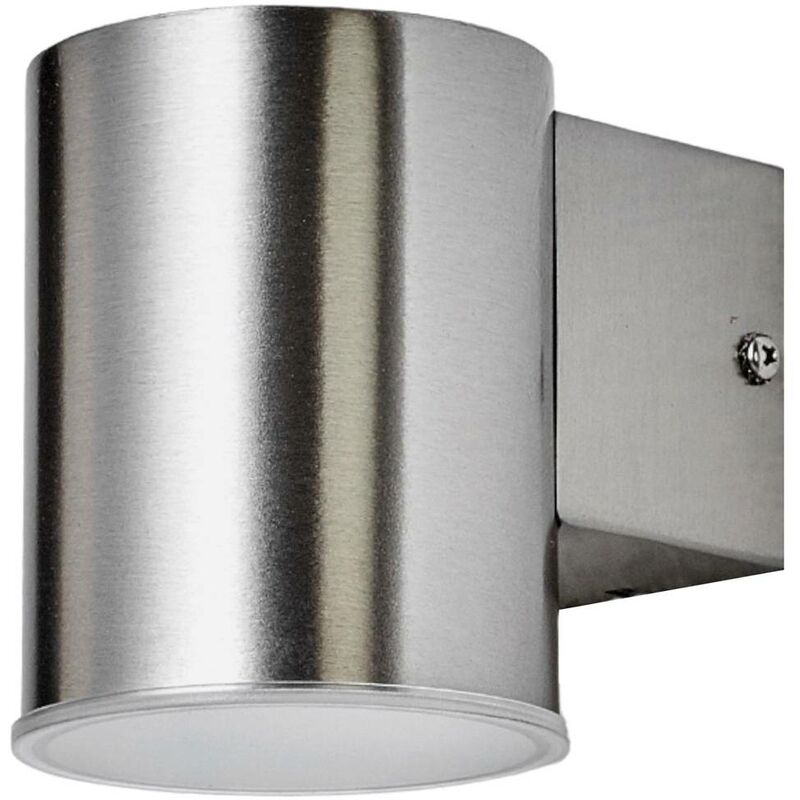 

Lindby - lámpara pared ext. LED redon. Morena acero inox.