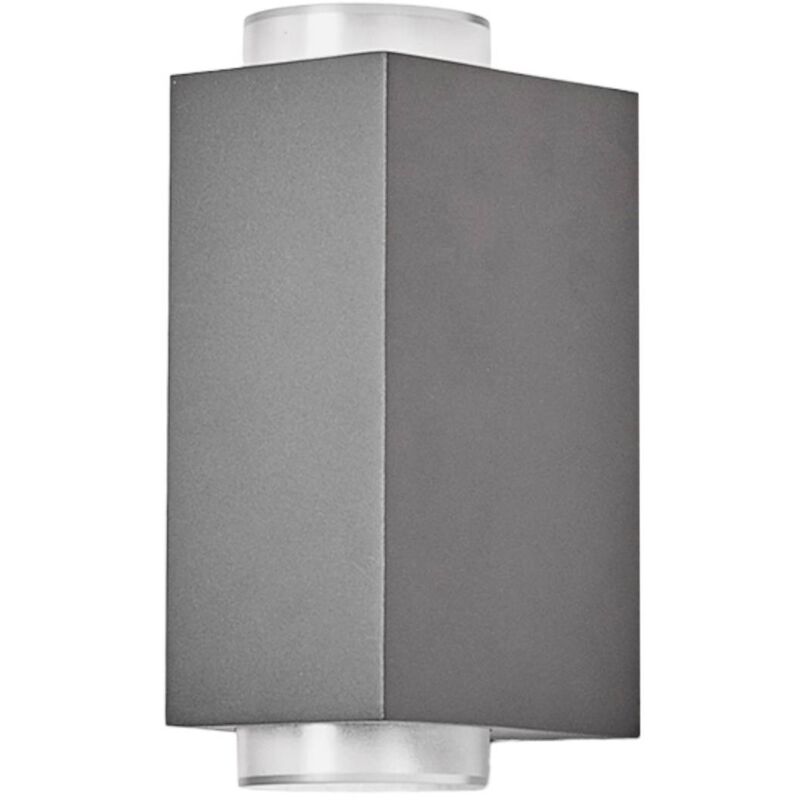 

Lindby - Lámpara pared exterior gris oscuro Jovan, 2 luces