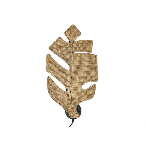 Lampara Pared Hoja Rattan 472294