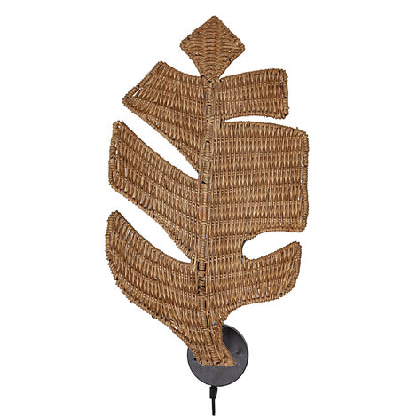 Lampara Pared Hoja Rattan 472295