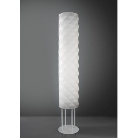 Lámpara Pie Base Metal Blanco 27x155h