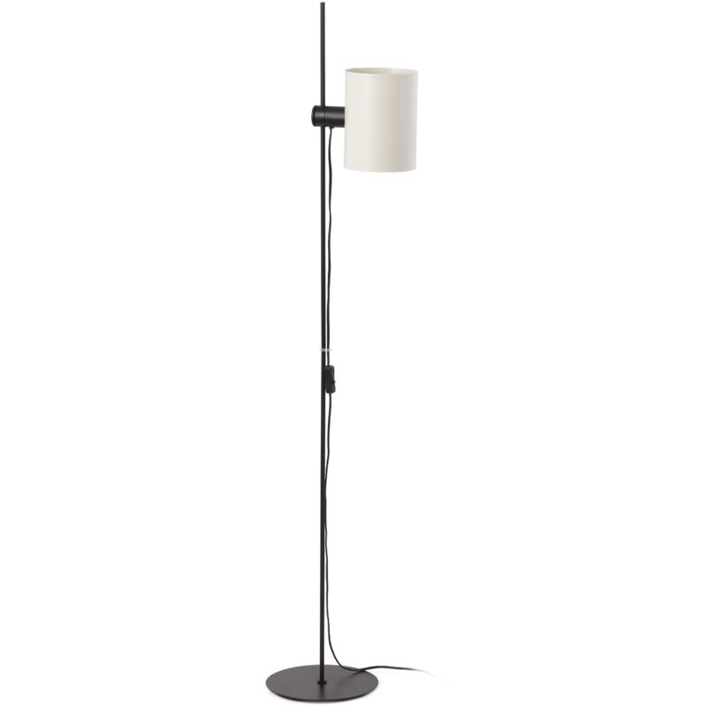 

GUADALUPE Lámpara de pie negra/beige - NEGRO MATE